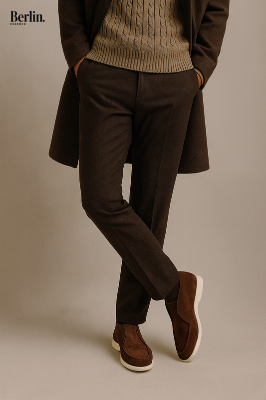 Wildleder-Loafer „Espresso“